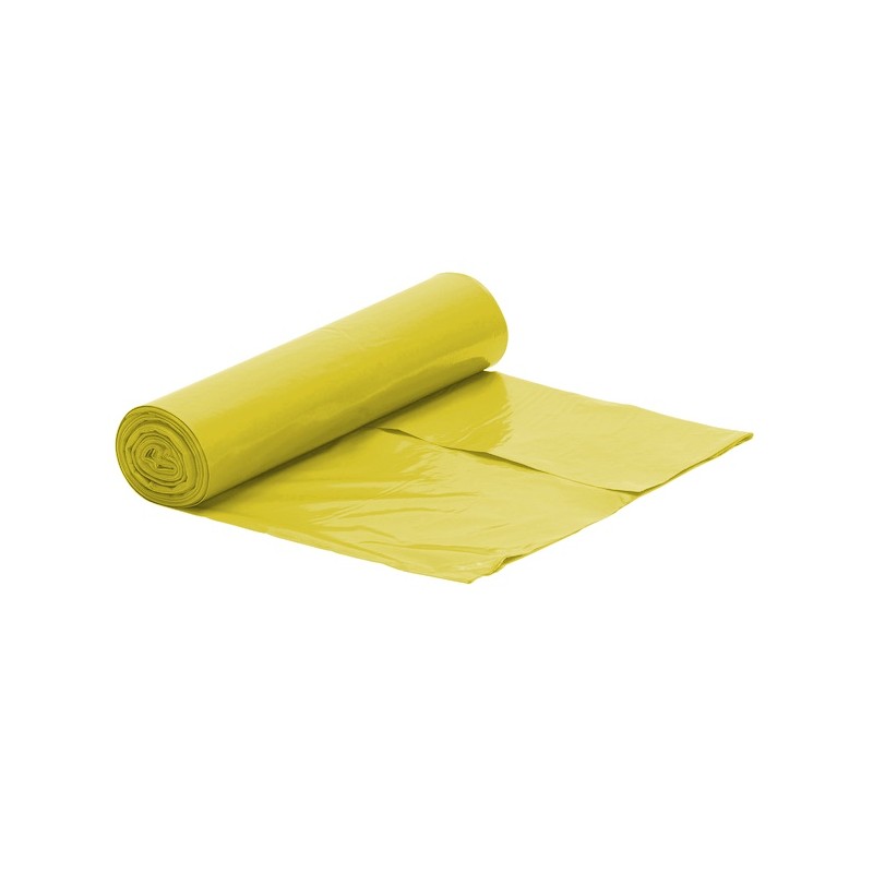 Worki na śmieci LDPE 120L (10) żółte
